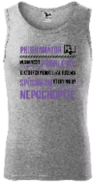 Pánske tielko Musím riešiť problémy - programátor