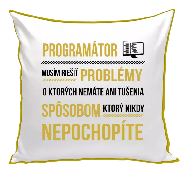 Vankúš Musím riešiť problémy - programátor