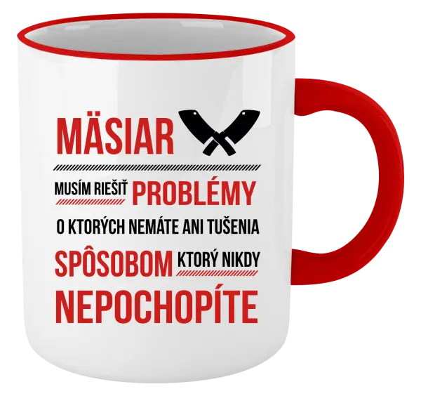 Hrnček Musím riešiť problémy - mäsiar