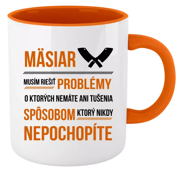 Hrnček  Musím riešiť problémy - mäsiar