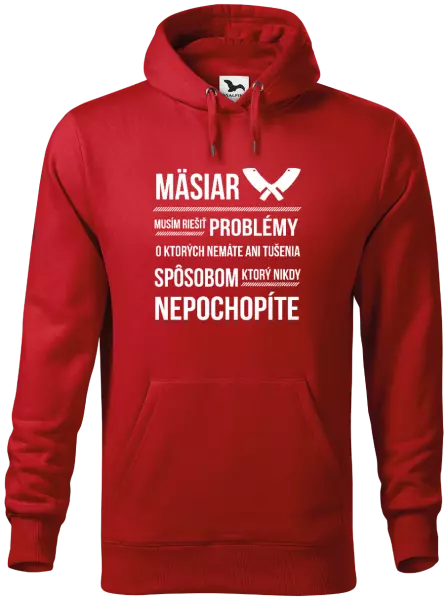 Pánska mikina Musím riešiť problémy - mäsiar