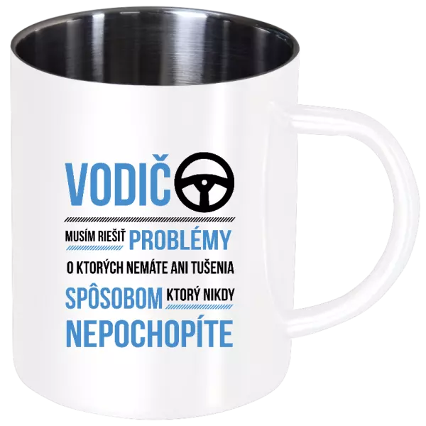 Nerezový hrnček Musím riešiť problémy - vodič