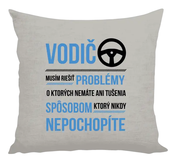Vankúš Musím riešiť problémy - vodič