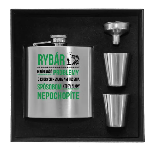 Ploskačka v krabičke Musím riešiť problémy - rybár