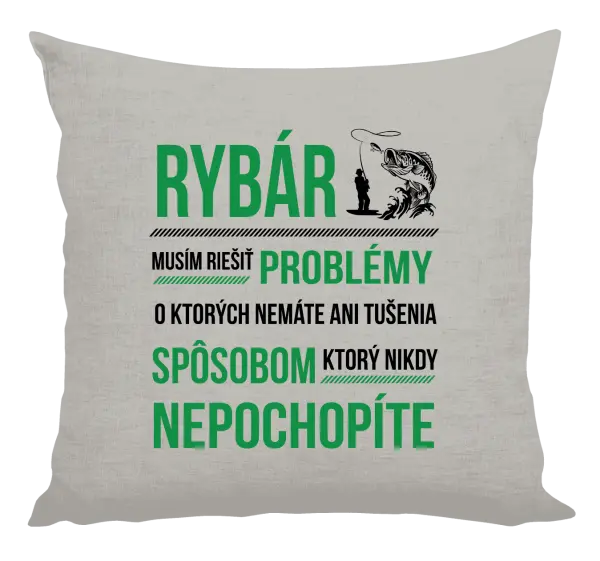 Vankúš Musím riešiť problémy - rybár