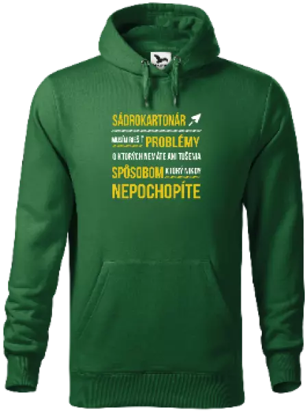 Pánska mikina Musím riešiť problémy - sádrokartonár