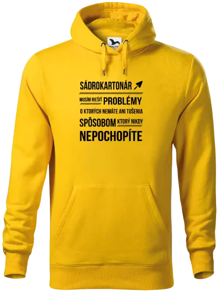 Pánska mikina Musím riešiť problémy - sádrokartonár