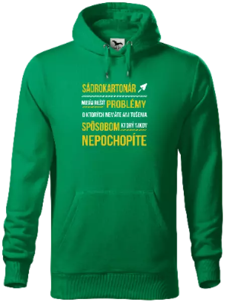Pánska mikina Musím riešiť problémy - sádrokartonár