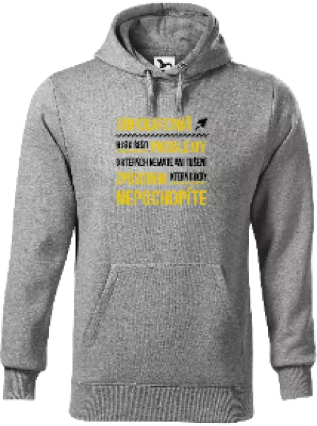 Pánska mikina Musím riešiť problémy - sádrokartonár