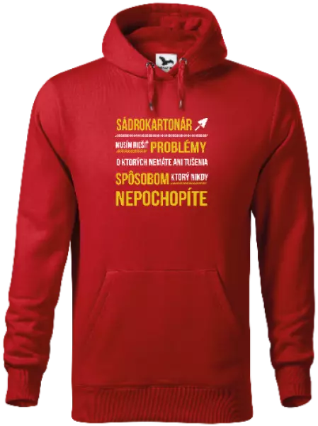 Pánska mikina Musím riešiť problémy - sádrokartonár