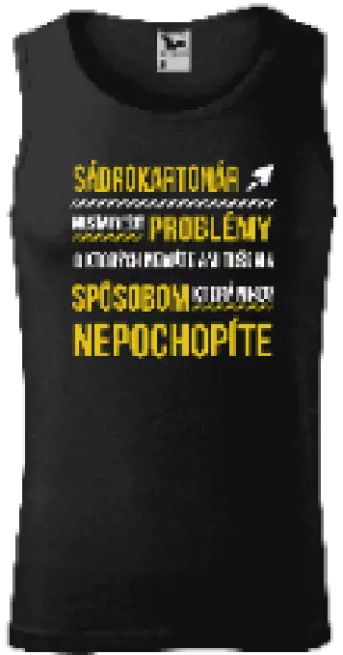 Pánske tielko Musím riešiť problémy - sádrokartonár
