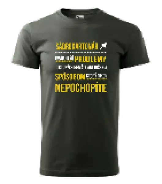 Pánske tričko Musím riešiť problémy - sádrokartonár