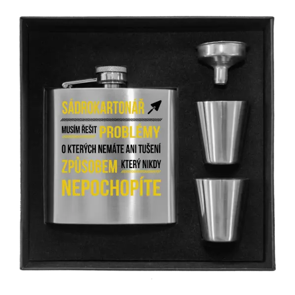 Ploskačka v krabičke Musím riešiť problémy - sádrokartonár