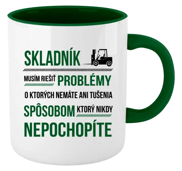 Hrnček  Musím riešiť problémy - skladník