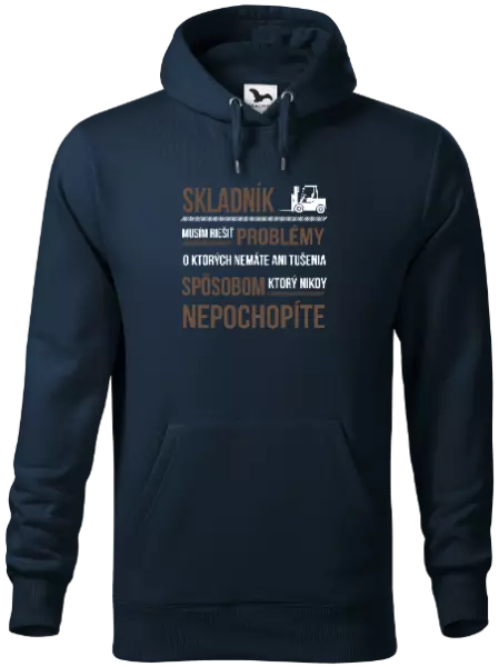 Pánska mikina Musím riešiť problémy - skladník