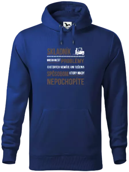 Pánska mikina Musím riešiť problémy - skladník
