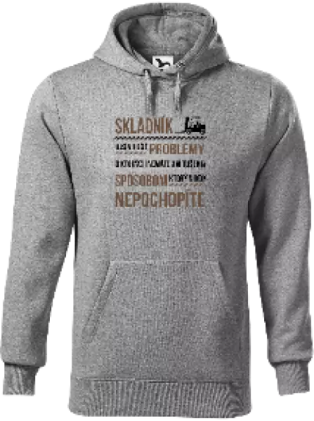 Pánska mikina Musím riešiť problémy - skladník