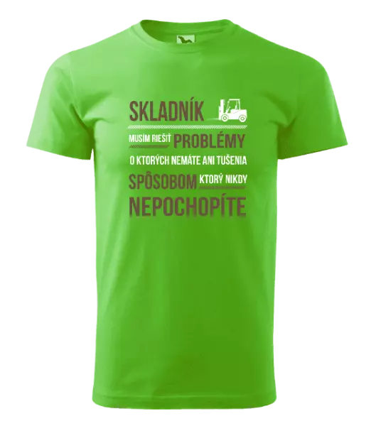Pánske tričko Musím riešiť problémy - skladník