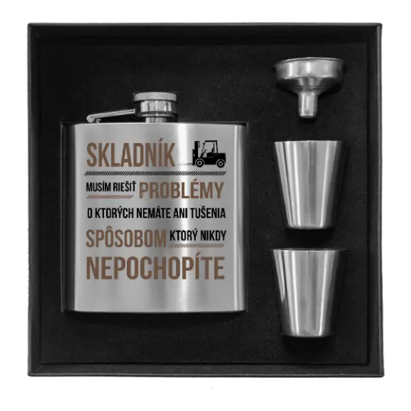 Ploskačka v krabičke Musím riešiť problémy - skladník