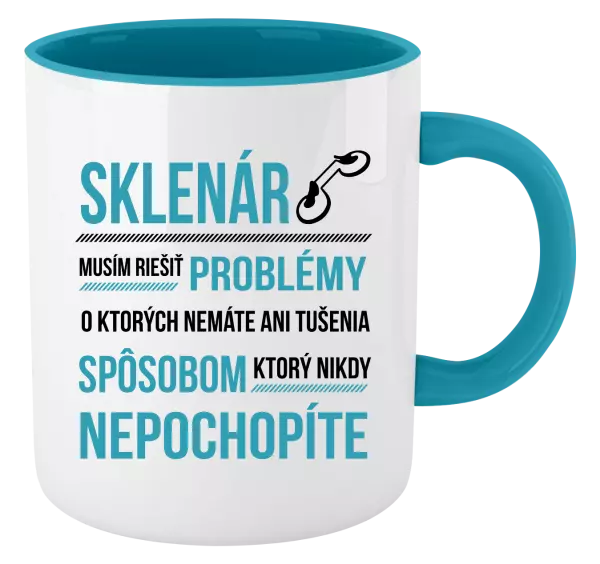 Hrnček  Musím riešiť problémy - sklenár