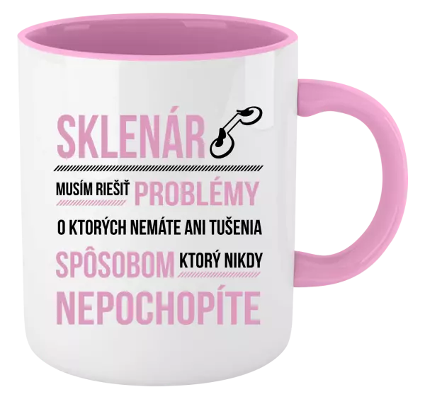 Hrnček  Musím riešiť problémy - sklenár