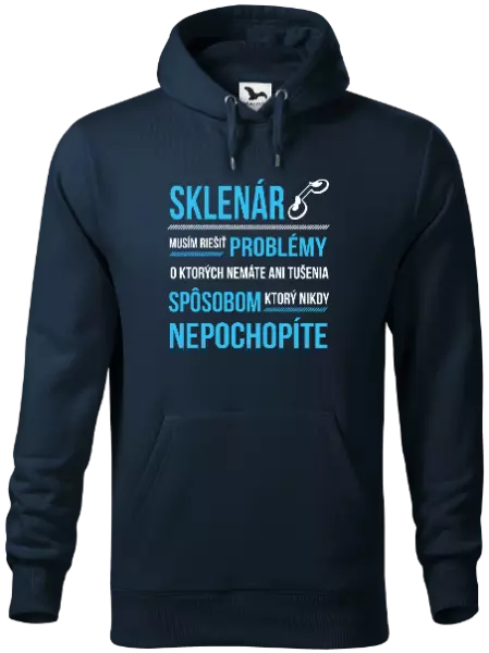 Pánska mikina Musím riešiť problémy - sklenár