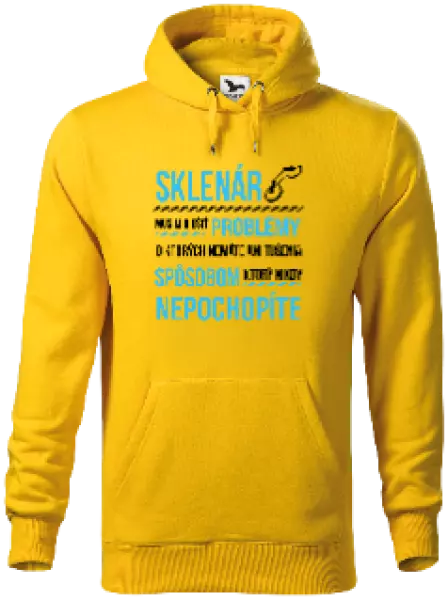 Pánska mikina Musím riešiť problémy - sklenár