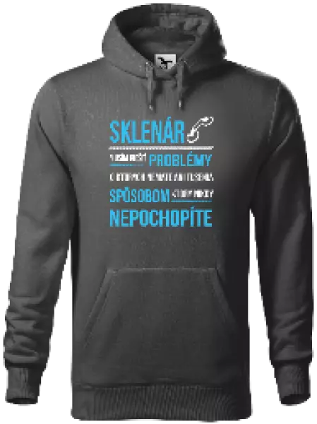 Pánska mikina Musím riešiť problémy - sklenár