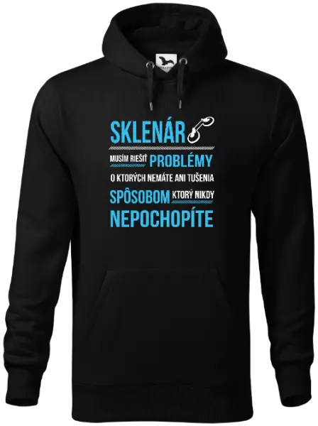 Pánska mikina Musím riešiť problémy - sklenár