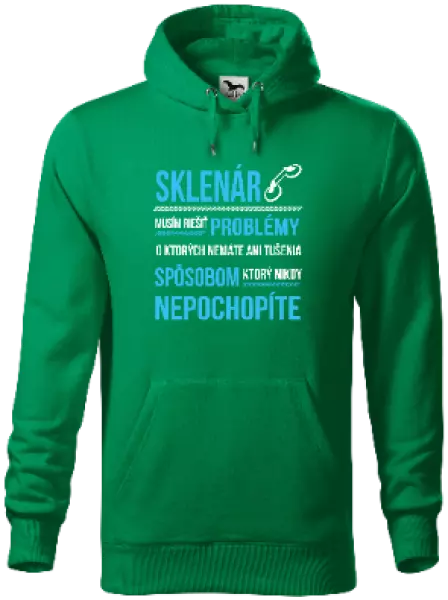 Pánska mikina Musím riešiť problémy - sklenár