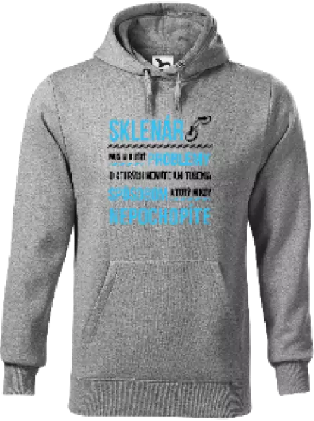 Pánska mikina Musím riešiť problémy - sklenár