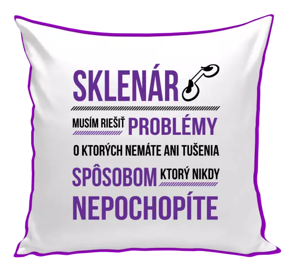 Vankúš Musím riešiť problémy - sklenár