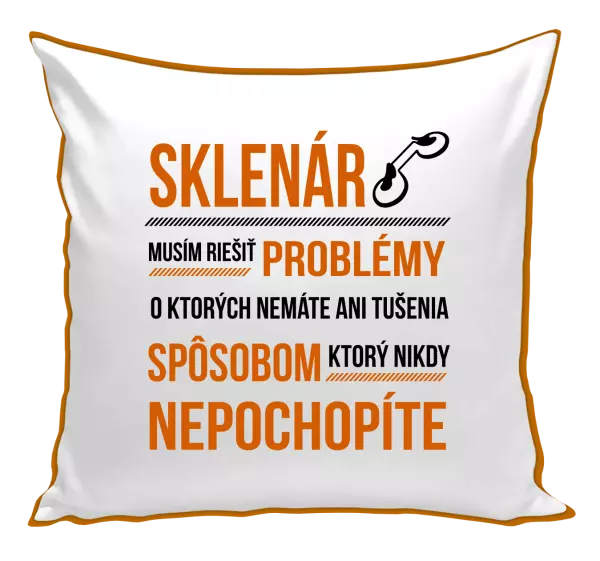 Vankúš Musím riešiť problémy - sklenár