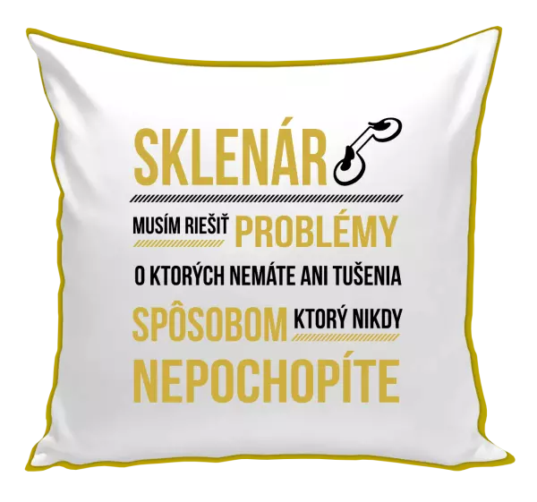 Vankúš Musím riešiť problémy - sklenár