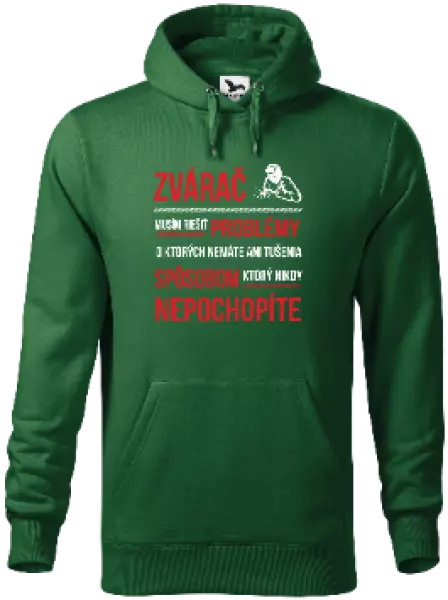 Pánska mikina Musím riešiť problémy - zvárač