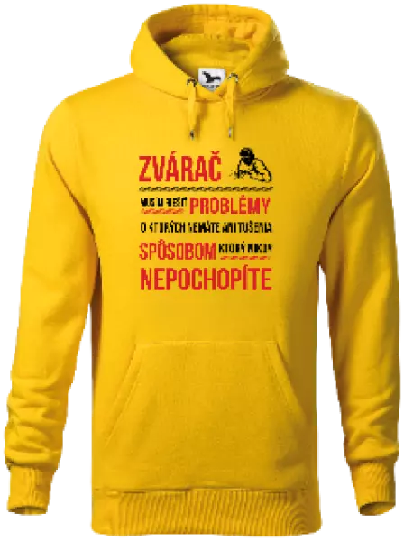 Pánska mikina Musím riešiť problémy - zvárač