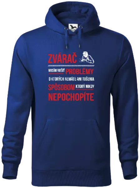Pánska mikina Musím riešiť problémy - zvárač