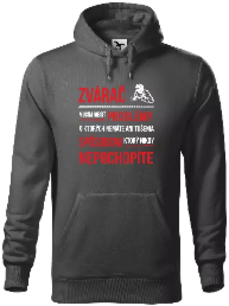 Pánska mikina Musím riešiť problémy - zvárač