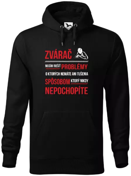 Pánska mikina Musím riešiť problémy - zvárač