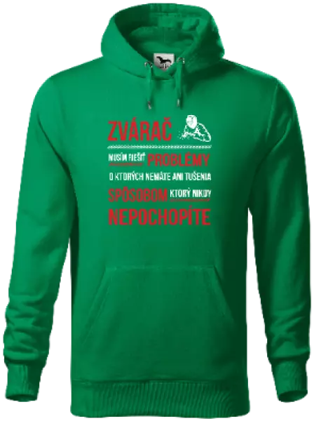 Pánska mikina Musím riešiť problémy - zvárač