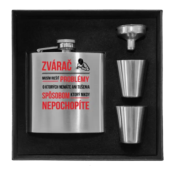 Ploskačka v krabičke Musím riešiť problémy - zvárač