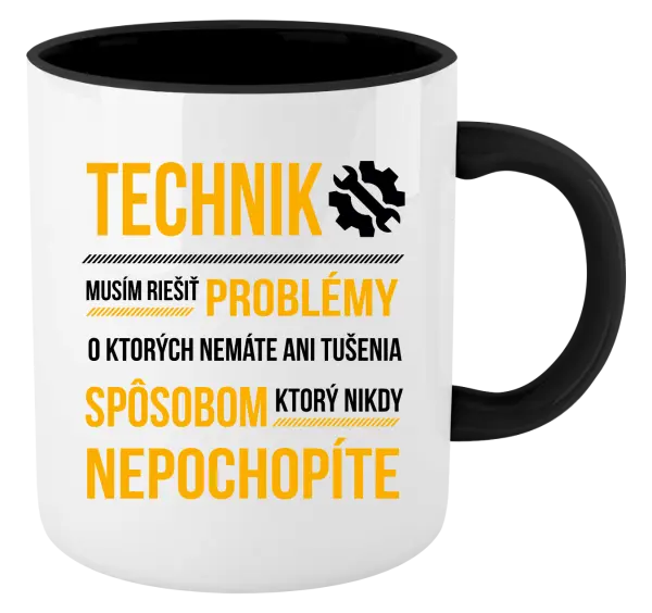 Hrnček  Musím riešiť problémy - technik