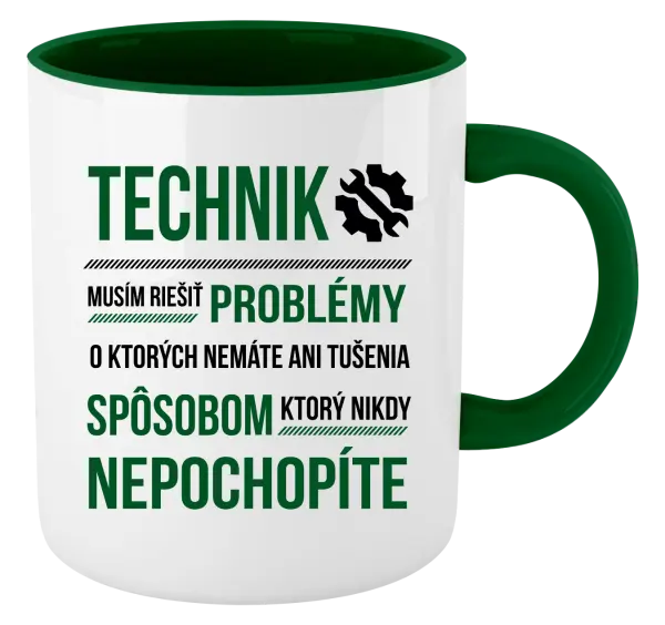 Hrnček  Musím riešiť problémy - technik