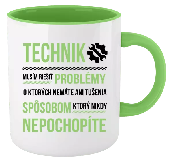 Hrnček  Musím riešiť problémy - technik