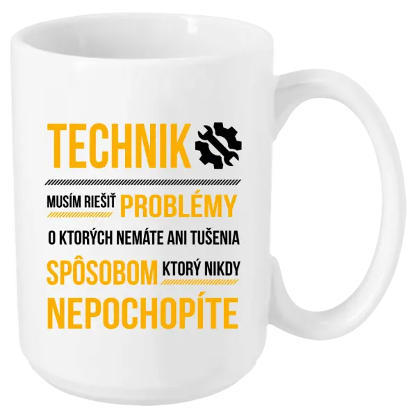 Hrnček Musím riešiť problémy - technik