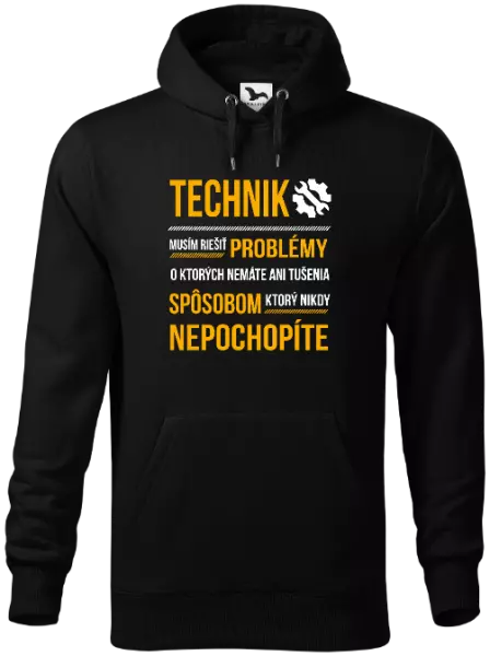 Pánska mikina Musím riešiť problémy - technik