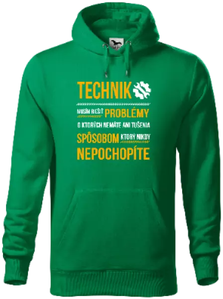 Pánska mikina Musím riešiť problémy - technik