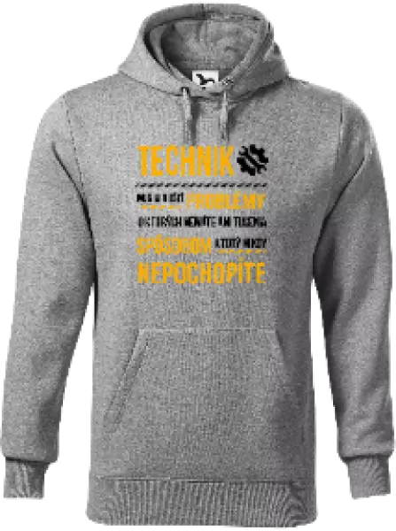 Pánska mikina Musím riešiť problémy - technik