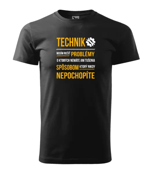 Pánske tričko Musím riešiť problémy - technik