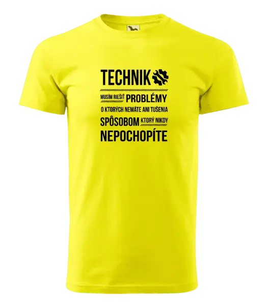 Pánske tričko Musím riešiť problémy - technik